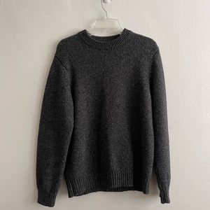 LL Bean Crewneck Lambswool Sweater Gray